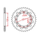 Performance 301-39 Steel Rear Sprocket