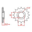 Performance 402-16 Steel Front Sprocket