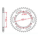 Performance 463-48 Steel Rear Sprocket