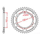 Performance 479-44 Steel Rear Sprocket