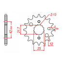 Performance 519-16 Steel Front Sprocket