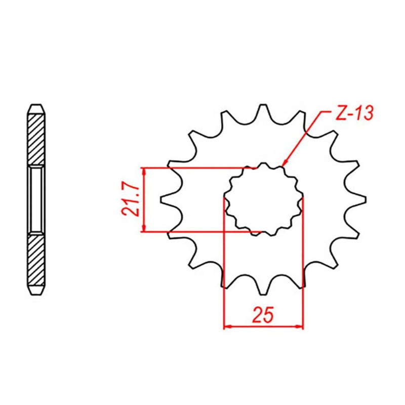 Performance 520-15 Steel Front Sprocket