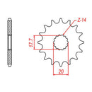 MTS Performance 564-13 Steel Front Sprocket
