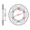 Performance 735-39 Steel Rear Sprocket
