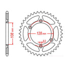 Performance 797-51 Steel Rear Sprocket