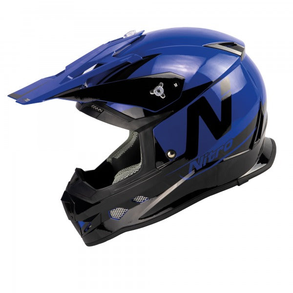 MX700 Holeshot Motocross Helmet Gloss Black / Blue