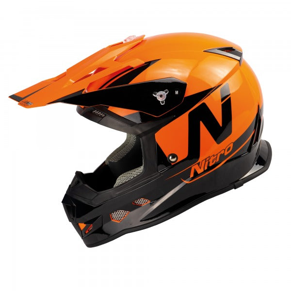MX700 Holeshot Motocross Helmet Gloss Black / Orange