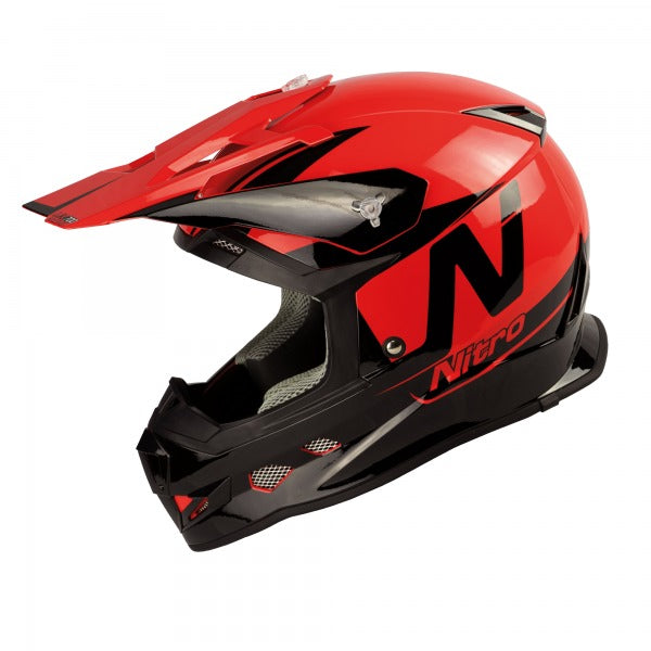 MX700 Holeshot Motocross Helmet Gloss Black / Red
