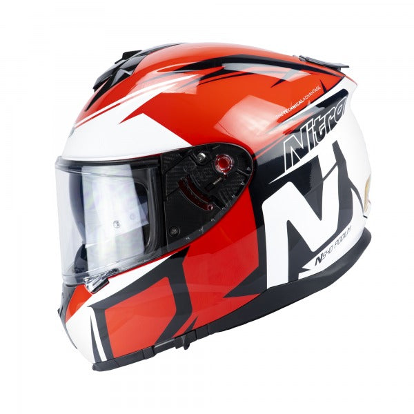 N540 DVS Podium Full Face Helmet Gloss White / Black / Red