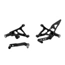 Adjustable Rear Sets Black For MV Agusta PE226