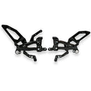 Adjustable Rear Sets RPS Black For Ducati Panigale V4