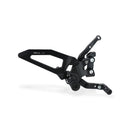 Adjustable Rearsets Black For Ducati Streetfighter V2
