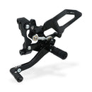 Adjustable Rearsets Black For Ducati Streetfighter V2