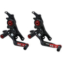 Adjustable Rear Sets Rider Black For Ducati Hypermotard 950