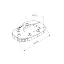 Kickstand Extension Pad Black For KTM 790 Adventure 19-20