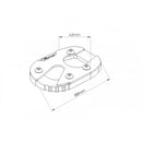 Kickstand Extension Pad Black For Yamaha FZ-09 13-16