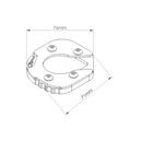 Kickstand Extension Pad Black For BMW F800 GS 13-21