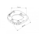 Kickstand Extension Pad Black For BMW F700 GS