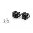 Adjustable Footpeg Adaptors Black For Yamaha YZF R1 02-24