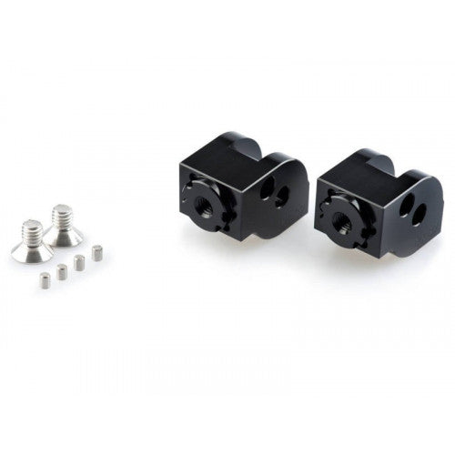 Adjustable Footpeg Adaptors Black For Ducati 900 SS Superlight 91-97