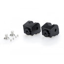 Adjustable Footpeg Adaptors Black For Ducati Multistrada 1260 18-20