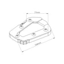 Kickstand Extension Pad Black For Honda Africa Twin CRF1100L 20-24