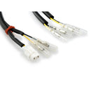 Number Plate Wiring Extension Kit Type 1 Black - 180 MM For Kawasaki Ninja 1000 SX 20-24