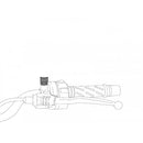 Rearview Mirror Adaptor Black For Piaggio Vespa GTS 300 08-24