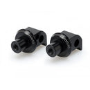 Pillion Footpeg Adaptors Black For Yamaha Tracer 7 21-24