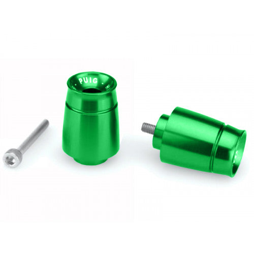 Sport Bar Ends Green For Kawasaki ER6-F 09-16