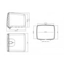 Puig Universal Mega Top Box With Lock White 3108B - 100 Litres