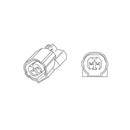 Indicator Connector Lead Black - 180 MM For Kawasaki Ninja 1000 SX 20-24