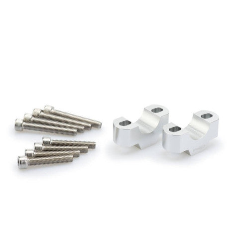 20 MM Handlebar Risers For 29 MM Bars Silver For KTM 1290 Super Adventure R 21-24