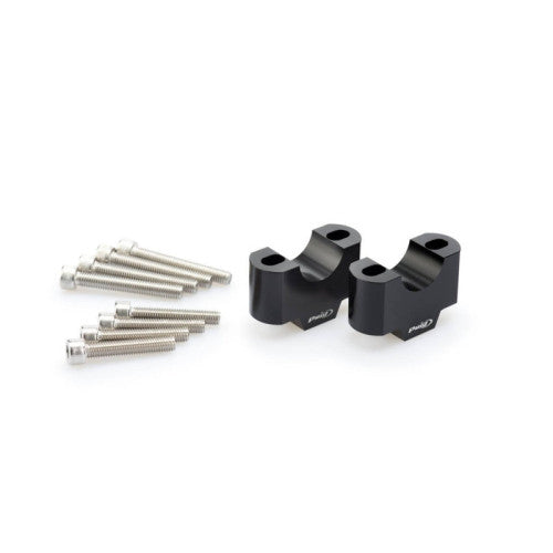 30 MM Handlebar Risers For 29 MM Bars Silver For KTM 1290 Super Adventure R 21-24