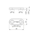 Mirror Screw Caps Black For Yamaha XJ6 Diversion 09-16