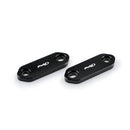 Slimline Mirror Screw Caps Black For Kawasaki Ninja 125 19