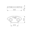 Slimline Mirror Screw Caps Black For Kawasaki Ninja 125 19