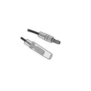 Indicator Connector Lead Black - 180 MM For CF Moto 450NK 23-24