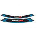 Wheel Rim Stickers Blue For Suzuki GSX R 1000 01-21