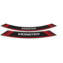 Wheel Rim Stickers Red For Ducati Monster 1100 09-10