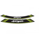 Wheel Rim Stickers Green For Kawasaki Ninja 250 R 08-12