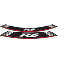 Wheel Rim Stickers Silver For Yamaha YZF R6 99-20