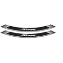 Wheel Rim Stickers White For Honda Scoopy SH 50 85-23