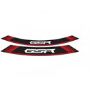 Wheel Rim Stickers Red For Suzuki GSR 600 06-11