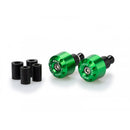 Short Bar End Weights Green For Yamaha FJR 1300 A 06-19