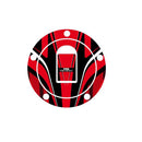 Radikal Fuel Cap Protector Red For Kawasaki EN 500 90-03