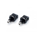 Pillion Footpeg Adaptors Black For BMW C600 Sport 12-14