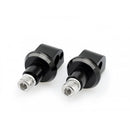 Pillion Footpeg Adaptors Black For Honda VFR 1200F 10-16
