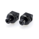 Pillion Footpeg Adaptors Black For Kawasaki ER6-F 06-16