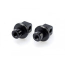 Pillion Footpeg Adaptors Black For Suzuki B King 08-11